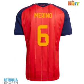Billiga Spanien Mikel Merino #6 Hemmatröja VM 2026 Kortärmad